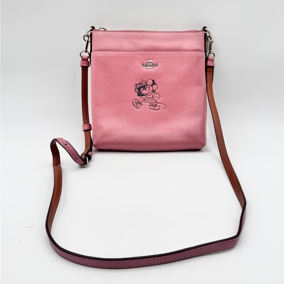 Coach X Disney Minnie Mouse Kitt Messenger Crossbody
